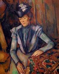 Frau in Blau (Madame Cezanne) 1900-02